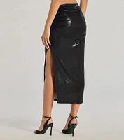 Sultry Does It High Rise Midi Skirt