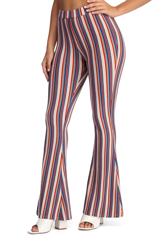 Stripes For Days Flare Pants