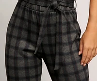 Mad For Plaid Paperbag Pants