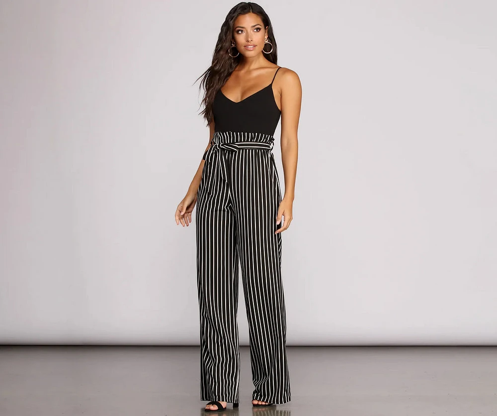 Better Together Striped Jumpsuit