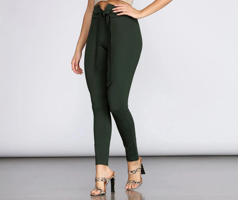 Keep It Classy Tie Waist Pants