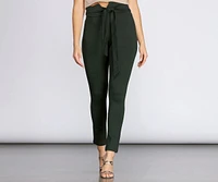 Keep It Classy Tie Waist Pants