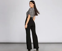 Spotted Leopard Top Jumpsuit