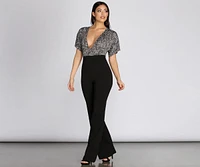 Spotted Leopard Top Jumpsuit