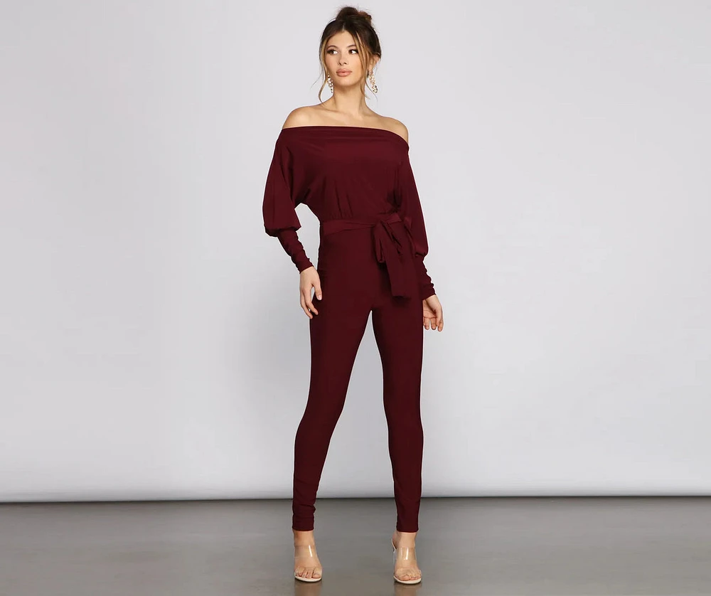 Classically Chic Boat Neck Catsuit