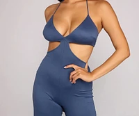 Level Up Cutout Knit Jumpsuit