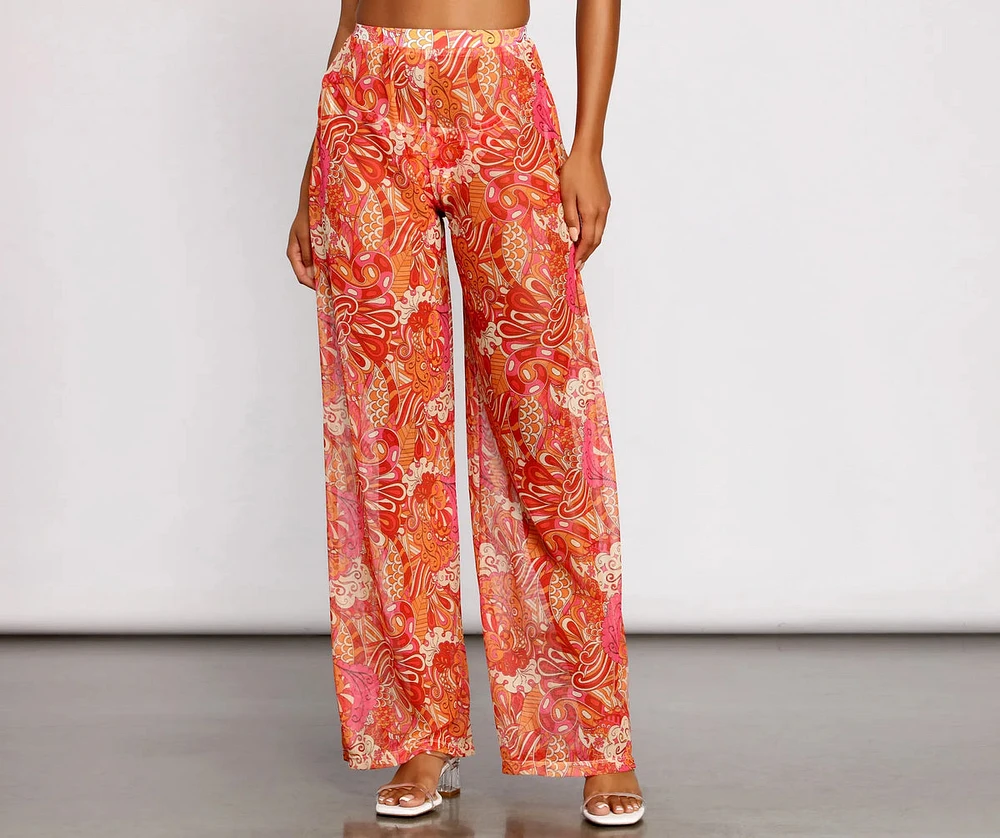 Bohemian Dreams Flared High Waist Pants