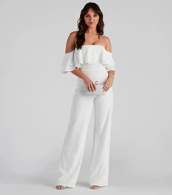 Iconic Elegance Off The Shoulder Jumpsuit