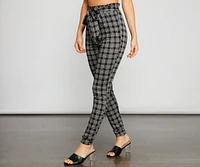 Major Style Plaid Paperbag Pants