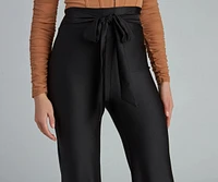 Chic Tie-Front Wide-Leg Pants