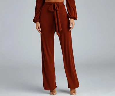 Tied Together Wide Leg Pants