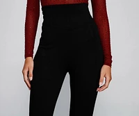 Classic High Waist Ponte Knit Leggings