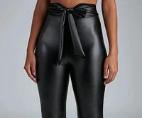 Chic And Dressy Vibes Faux Leather Pants