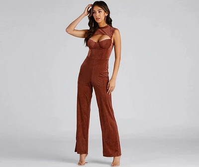 Trendy Vibes Velvet Jumpsuit