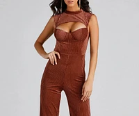 Trendy Vibes Velvet Jumpsuit