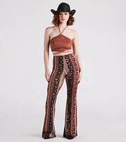 Trendy Gal Floral Boho Flare Pants