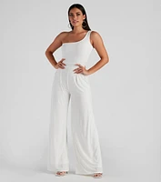 Like Minded One Shoulder Jumpsuit