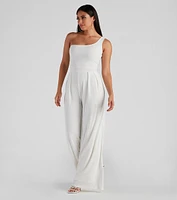 Like Minded One Shoulder Jumpsuit