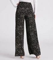 Fabulous Flair Leopard Print Wide-Leg Pants