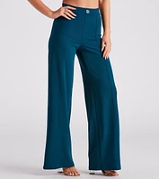 Wrap Around You Crepe Wide-Leg Pants