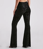 Feeling Fancy Velvet Flare Pants