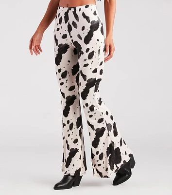 Cowgirl Cutie Printed Flare Pants