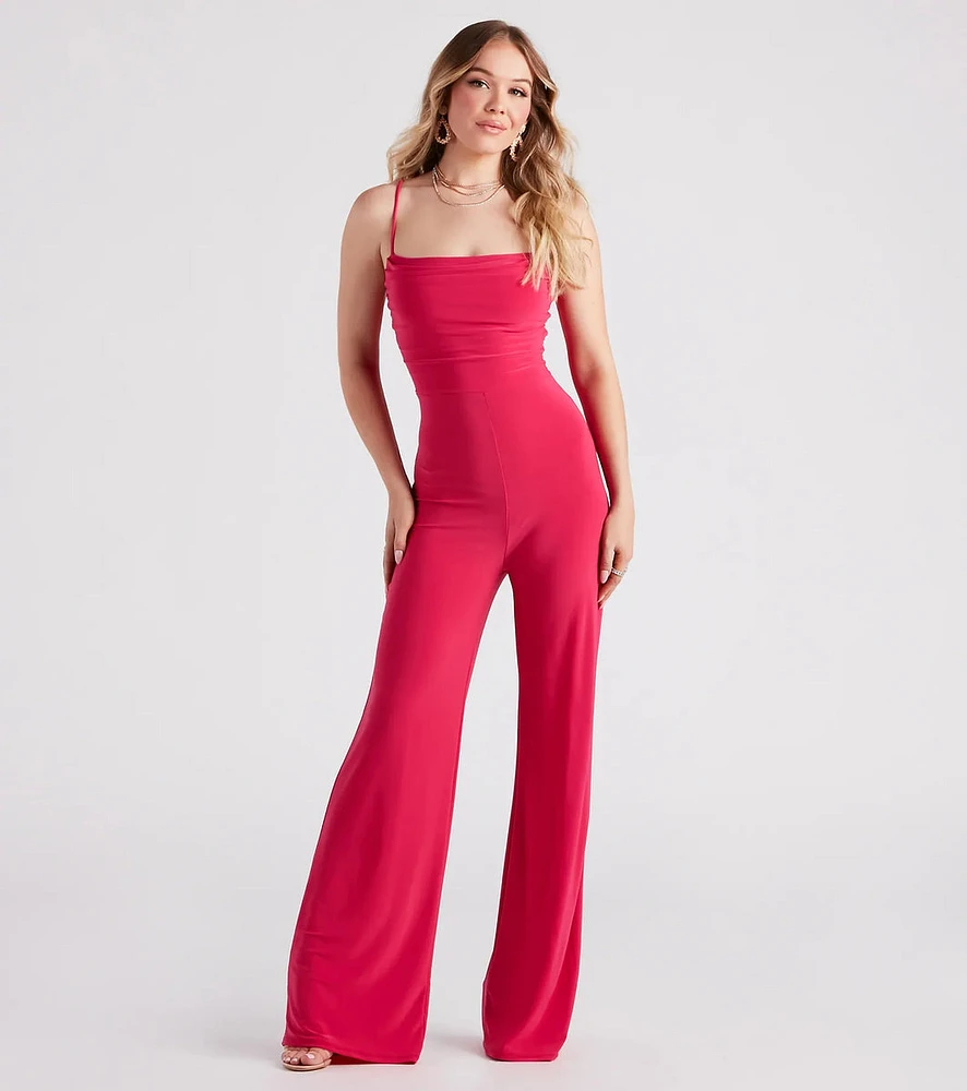 Dressy And Chic Wide-Leg Jumpsuit