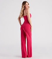 Dressy And Chic Wide-Leg Jumpsuit