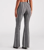 Boho Dreams Printed Cross Waist Flare Pants