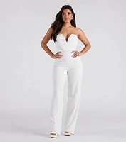 Such A Chic Vibe Strapless Jumpsuit