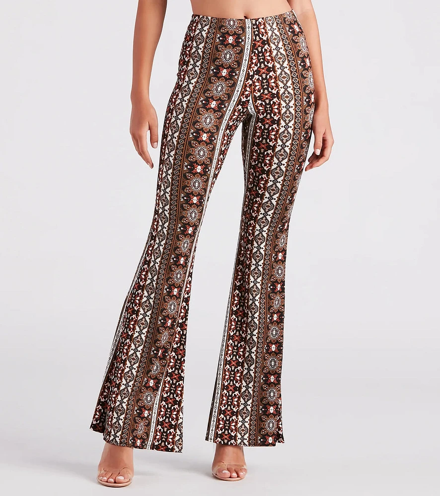 Bohemian Girl High Rise Flare Pants