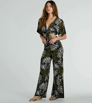 Living The Palms Wide Leg Palazzo Pants