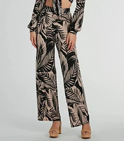 Tropical Day Dream High-Rise Wide Leg Pants