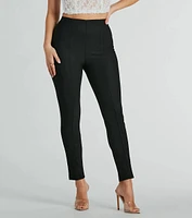 Elevated Style High Waist Knit Leggings