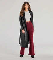 Polished Glam Belted Wide Leg Pants