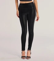 Looking Sleek Faux Leather Leggings