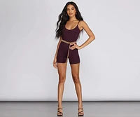 Get It Shorty Bike Short Romper