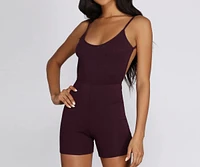 Get It Shorty Bike Short Romper