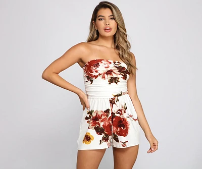 Island Dreams Floral Romper