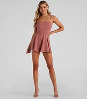 Take Me To Capri Square Neck Romper