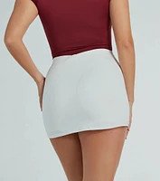 Chic Fave Belted Mini Skort