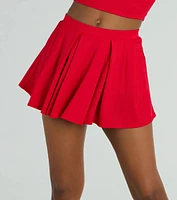 Game Set High Rise Pleated Mini Skort