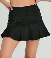 Sensational Sight High-Rise Ruffle Mini Skort