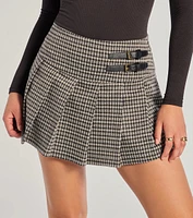 Preppy Appeal Pleated Plaid Skort