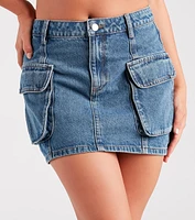 Cargo Darling Denim Mini Skirt