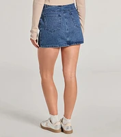 Casual Vibes High Waist Denim Mini Skirt