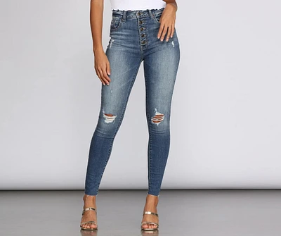 Bella Super High Rise Skinny Ankle Jeans