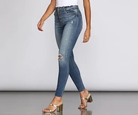 Bella Super High Rise Skinny Ankle Jeans