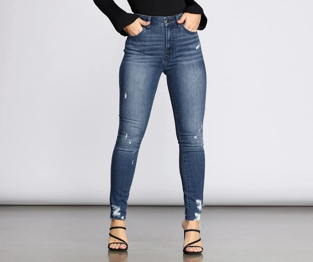 Bella High Rise Skinny Ankle Jeans