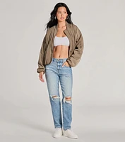 Rocky High-Rise Destructed Boyfriend Jeans